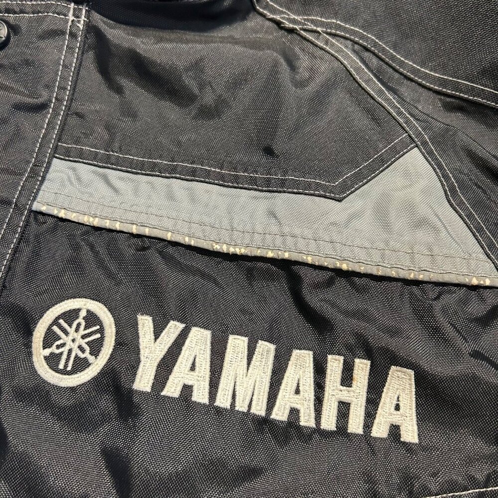 VTG Yamaha Racing Team FXR Jacket Silver Black Made in Korea Size LT Motorsport - Picture 8 of 16